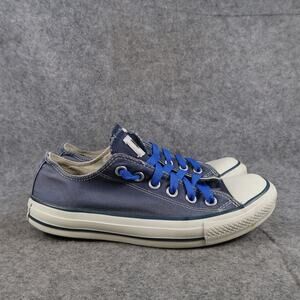 Converse Shoes Womens 7 Casual Sneakers All Star Low Lace Up Trainer Canvas Blue